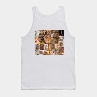 gold aesthetic collage Tank Top